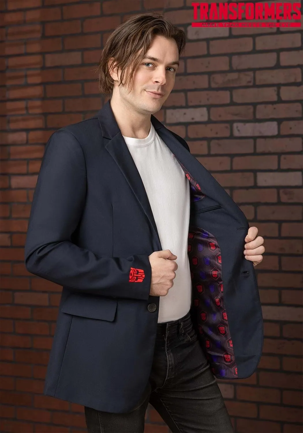 Men's Transformers Themed Blazer - Movie Themed Sport Coat, Business Casual Novelty Jackets for Adults