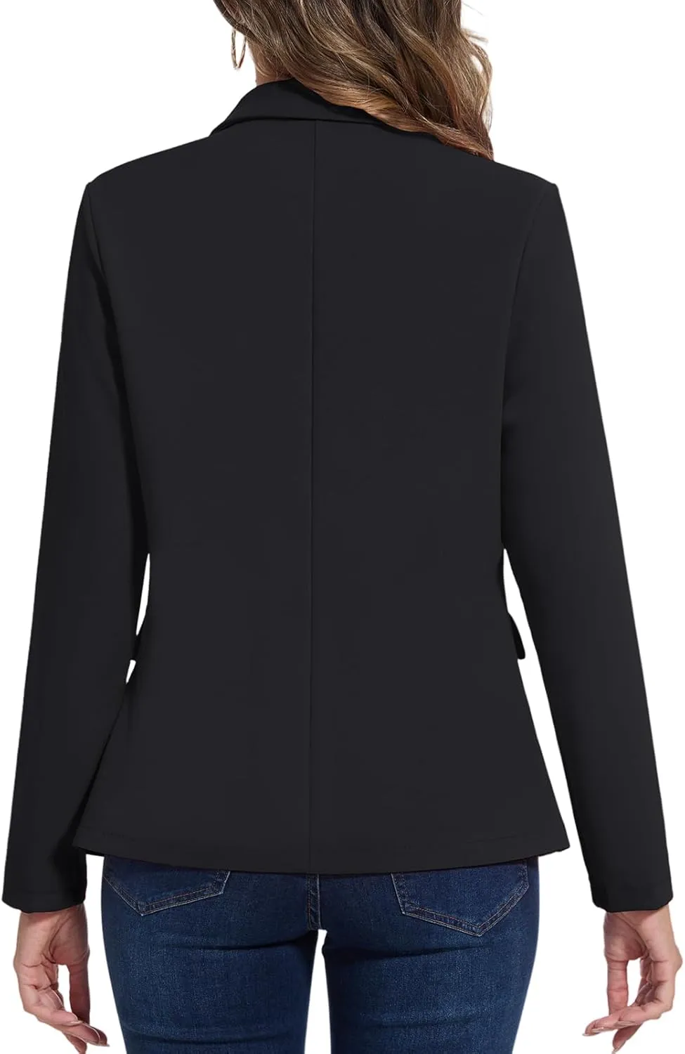 MINTLIMIT Blazers for Women Long Sleeve Button Front Blazer Notch Lapel Casual Work Office Suit Jackets with Pocket