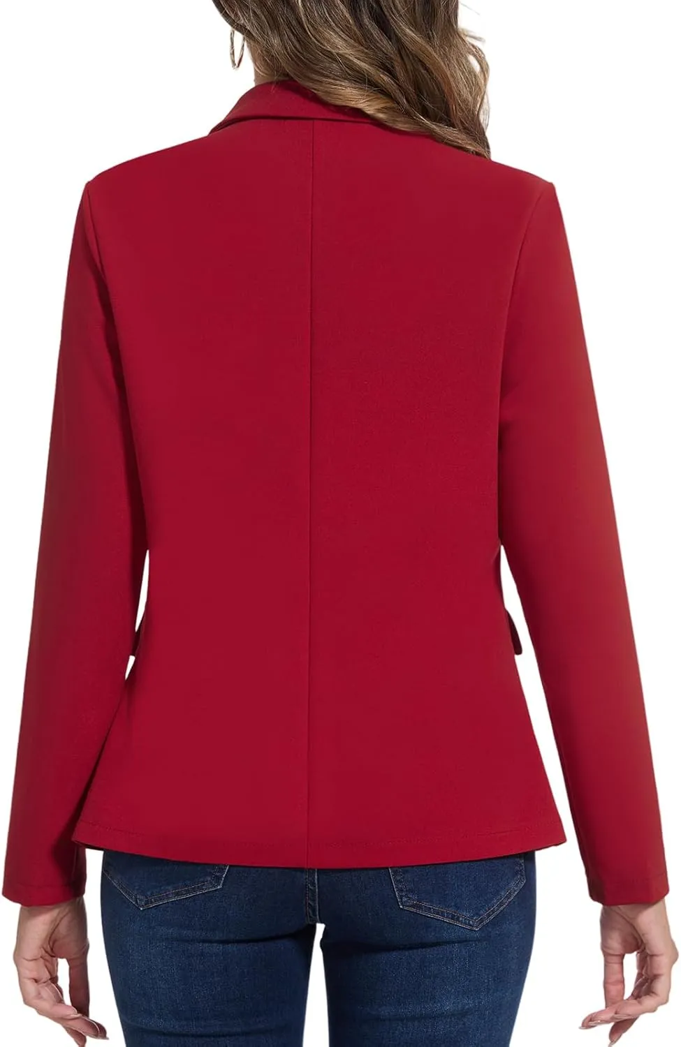 MINTLIMIT Blazers for Women Long Sleeve Button Front Blazer Notch Lapel Casual Work Office Suit Jackets with Pocket