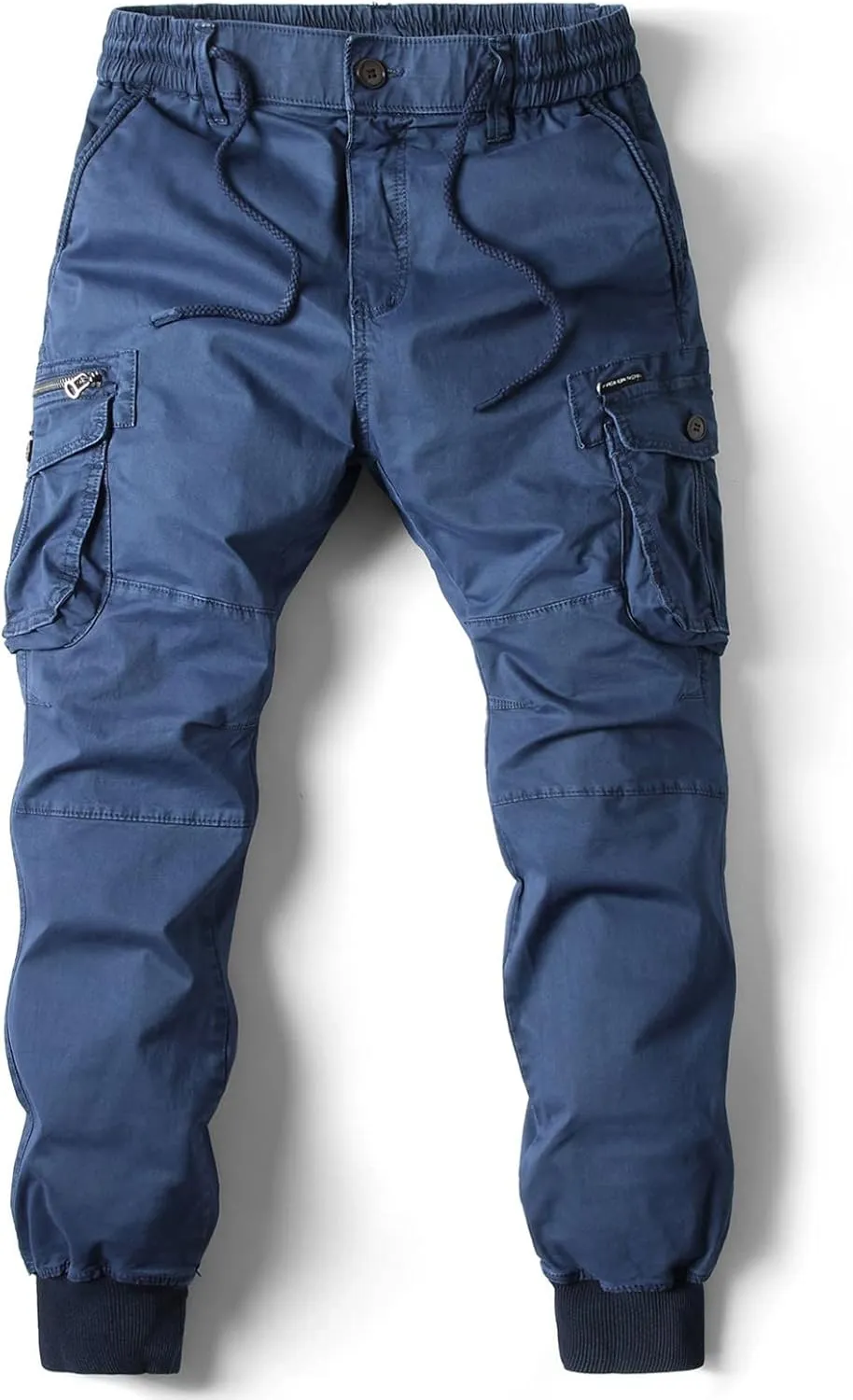 Muscularfit Men Sweatpants Cotton Drawstring Multi Pockets Cargo Pants for Men Outdoor Fashion Casual Joggers Athletic Pants