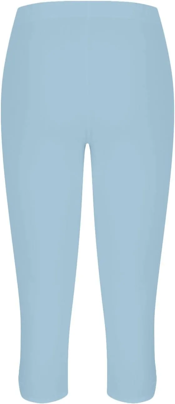 New Leggings for Women Lace Capri Leggings Slim Fit Yoga Pants Soft Lace Hem Stretch Crop Tights for Workout Running