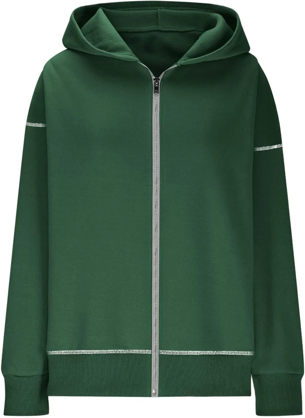 Oversized Hoodies For Women Loose Fit Full Zip Oversized Jacket Lightweight Baggy Casual Trendy Pullover Sweatshirt