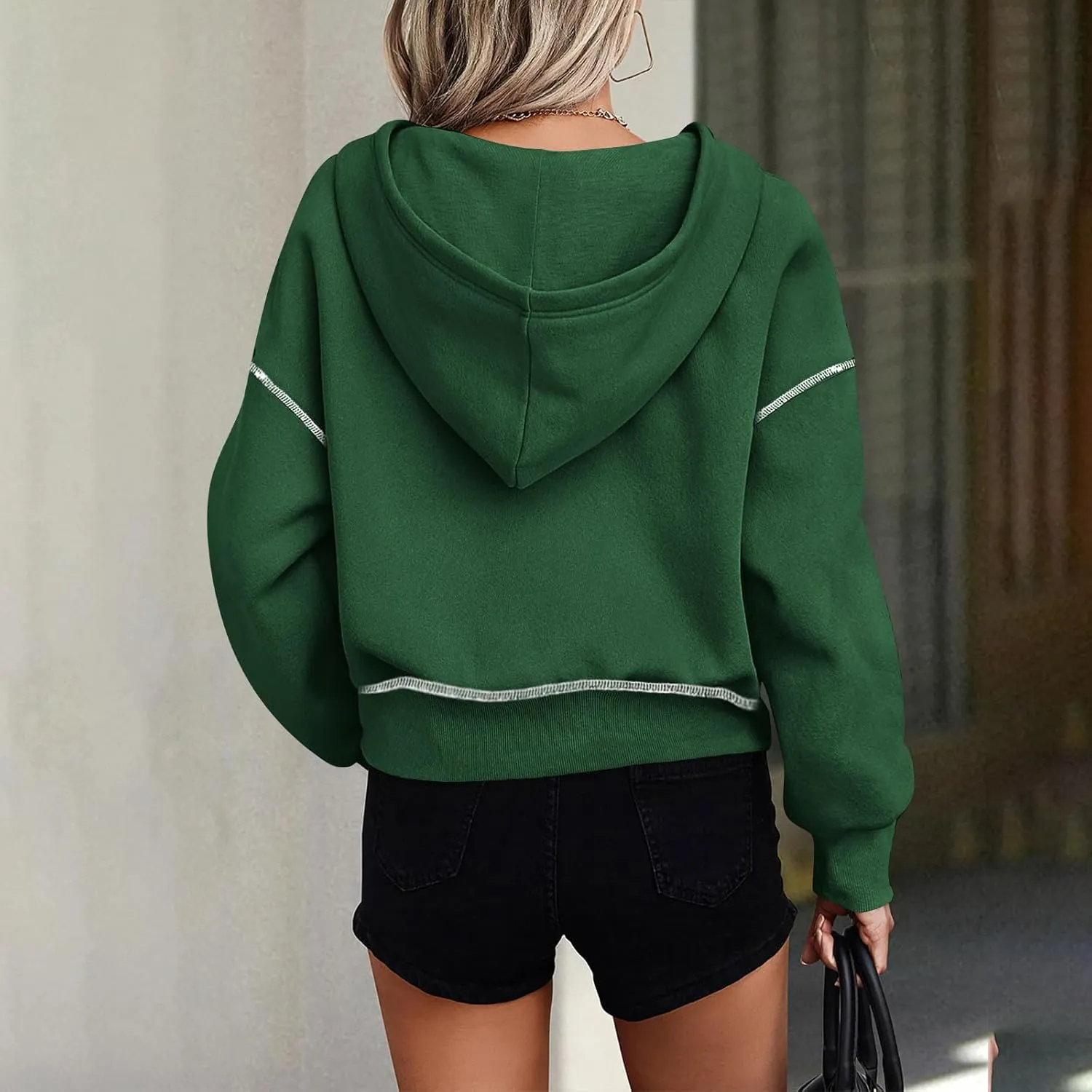 Oversized Hoodies For Women Loose Fit Full Zip Oversized Jacket Lightweight Baggy Casual Trendy Pullover Sweatshirt