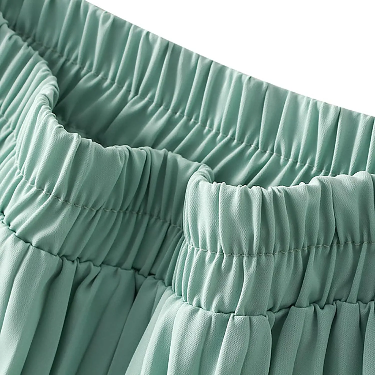 Pleated Skirts for Women 2024 Solid Color Spring Fall Midi Skirt High Waist A-Line Half Skirt Casual Flowy Skirts