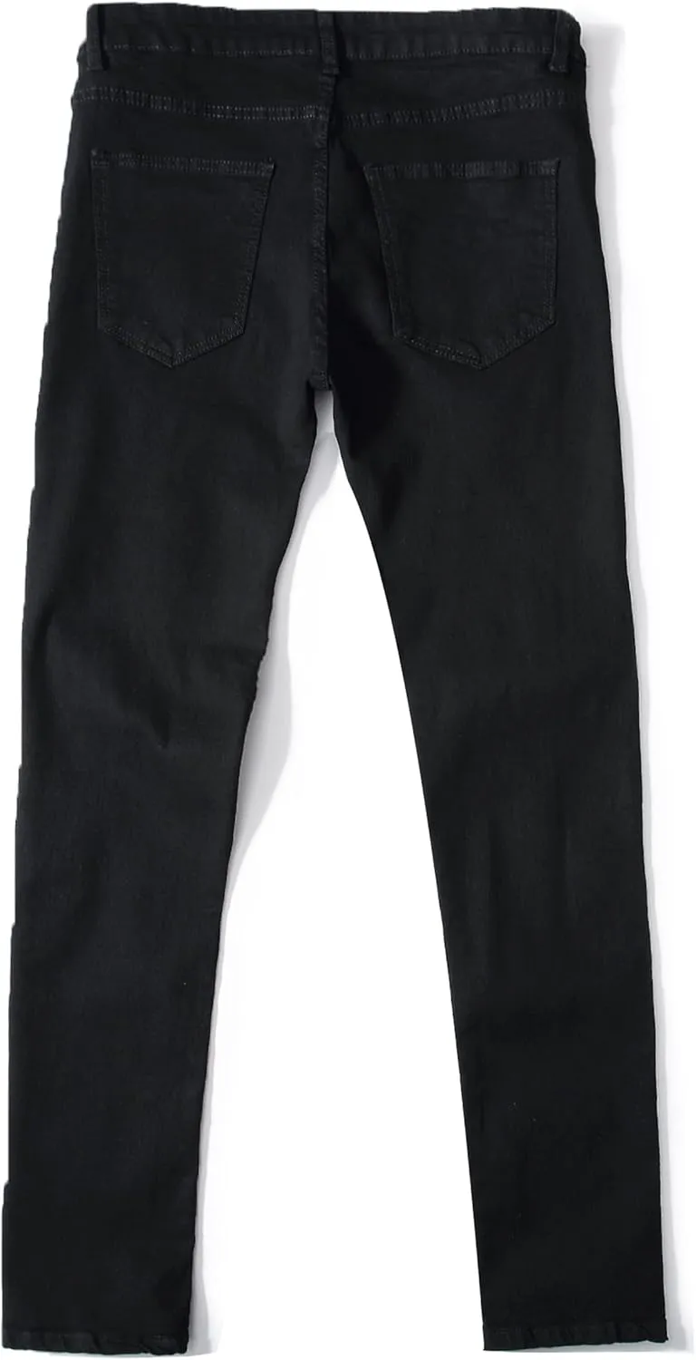 RANMCC Men's Printed Stretch Skinny Jeans Premium Slim Fit Fashionable Designs Denim Pants Jeans