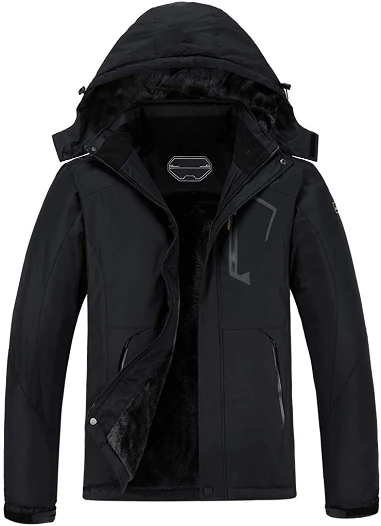 Romano nx Men's 100% Waterproof Ski Jacket Warm Winter Snow Coat Mountain Windbreaker Hooded Raincoat Snowboarding Jacket with Hood for Minus Degree