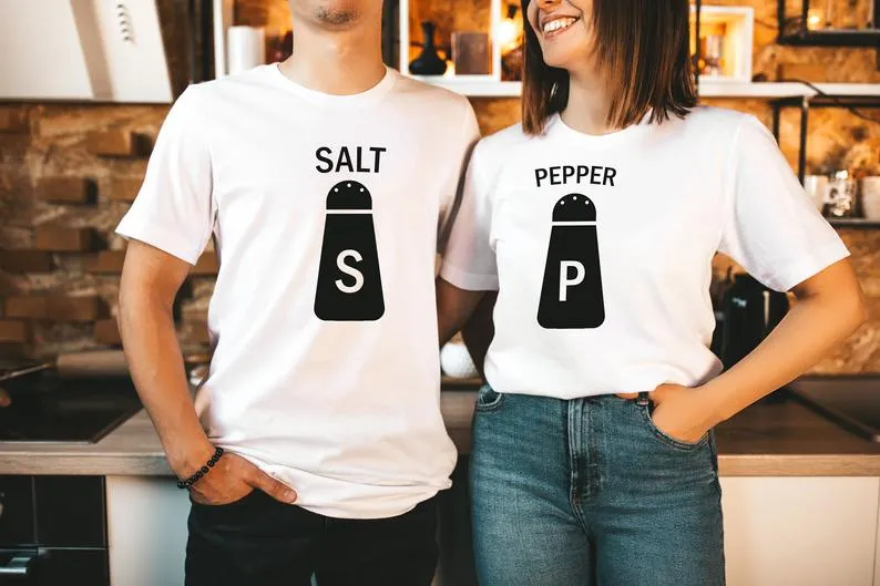 Salt & Pepper - Half Sleeve Couple T shirts