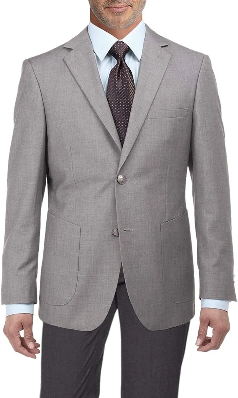 Salvatore Exte Men's 2 Button Sport Coat Suit Jacket Separate Modern Fit Blazer