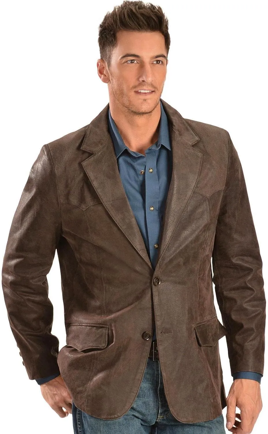 Scully Men's Western Leather Blazer - 602-63