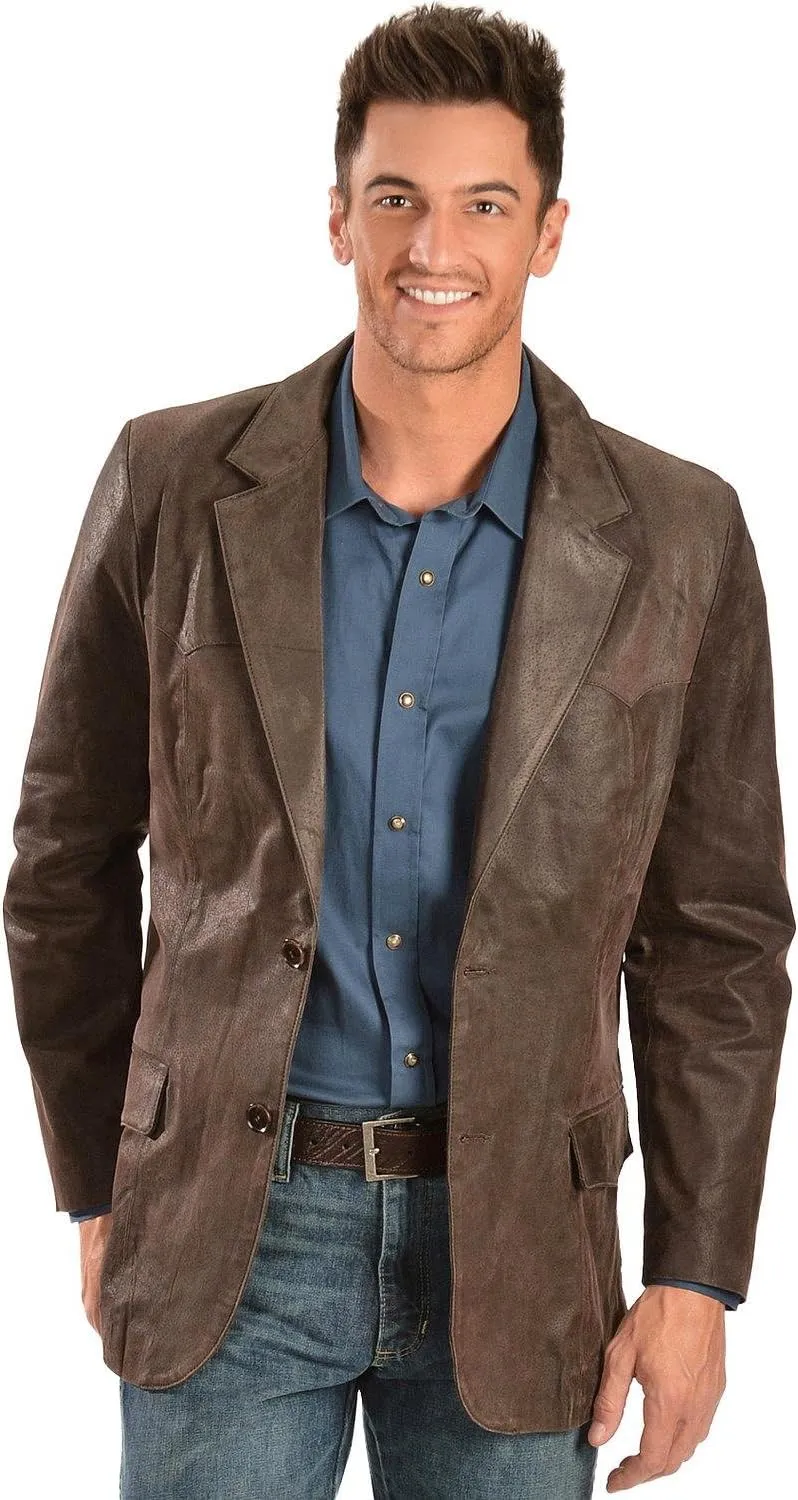Scully Men's Western Leather Blazer - 602-63