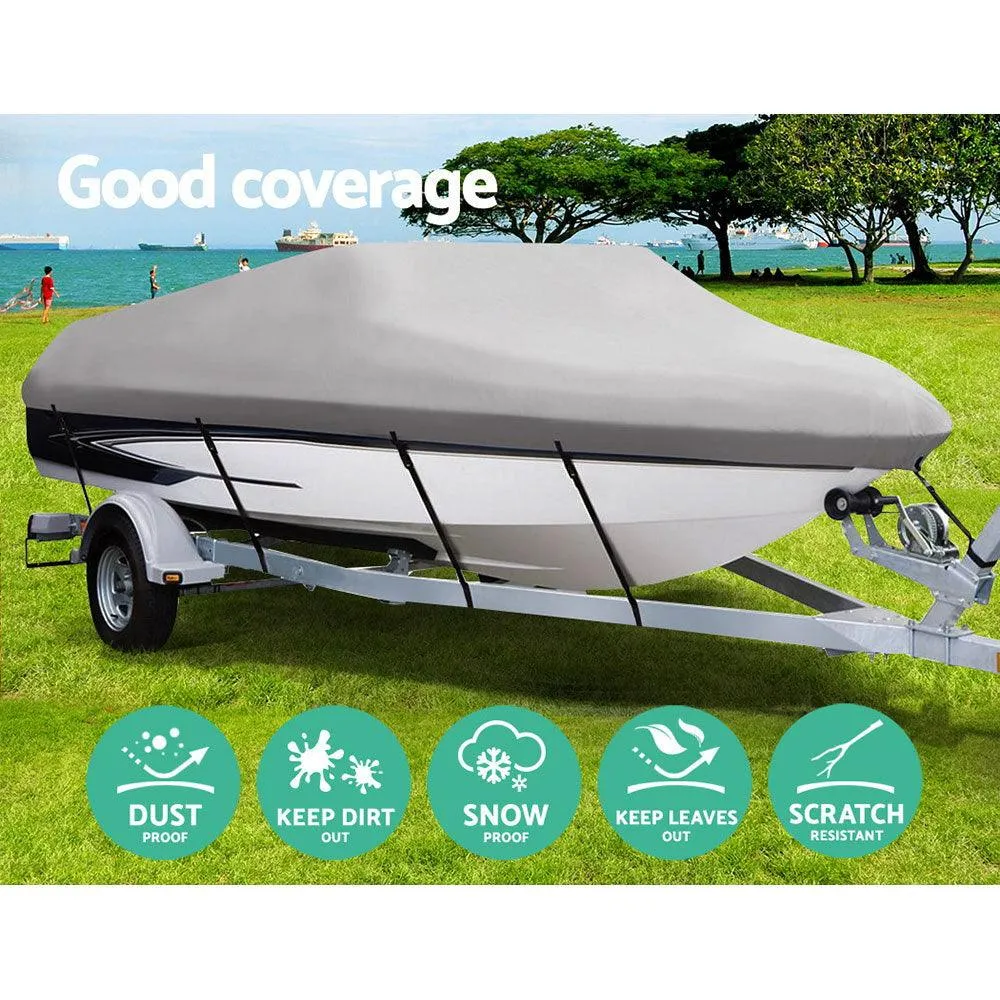 Seamanship Premium Waterproof Boat Cover - 16 - 18.5 FT -  Grey