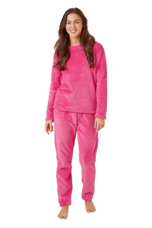 Shimmer Fleece Pyjama-PINK