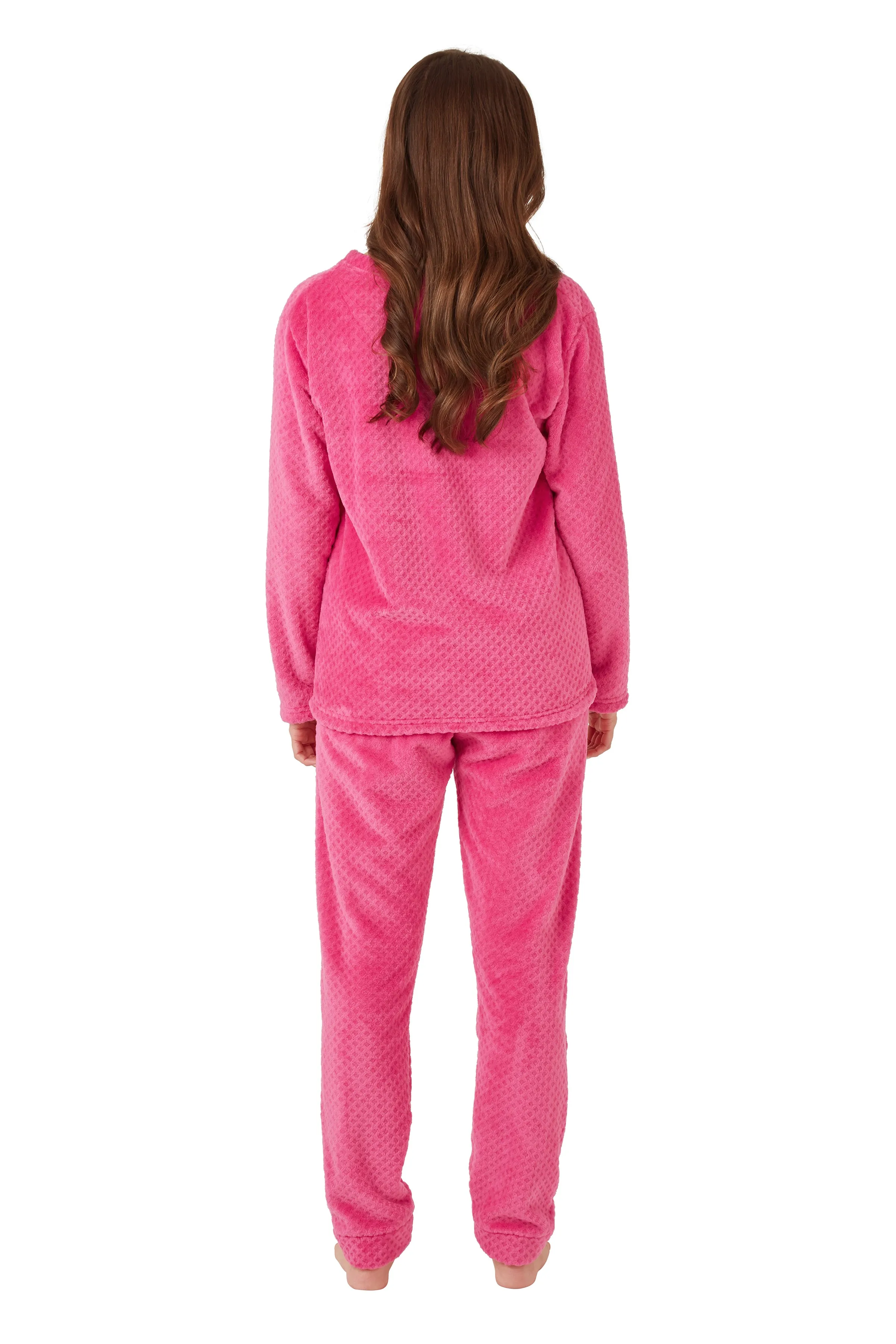 Shimmer Fleece Pyjama-PINK
