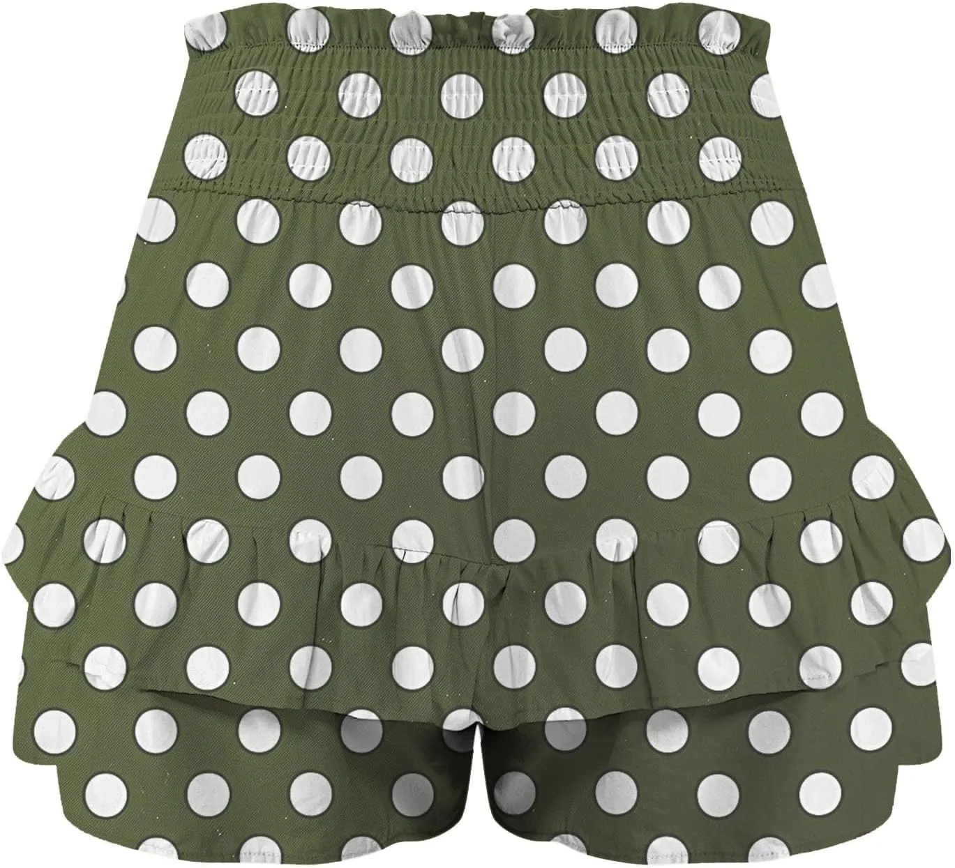 Shorts for Women Summer Polka Dot High Wasited Yoga Skirts Casual Lightweight Workout Tennis Flowy Beach Short Pants