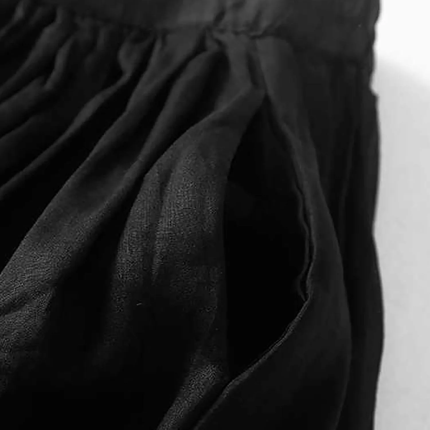Skirts for Women A-Line Cotton Linen Flowy Skirt Casual High Waisted Comfort Skirt Fashion Drawstring Maxi Skirt