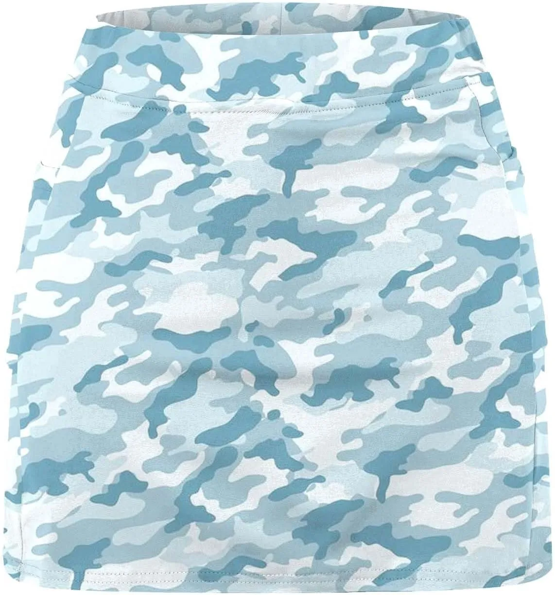 Skorts for Woman Athleisure Skirt with Pockets Camouflage Printed Mid Rise Skirts Tennis Tummy Control High Waisted