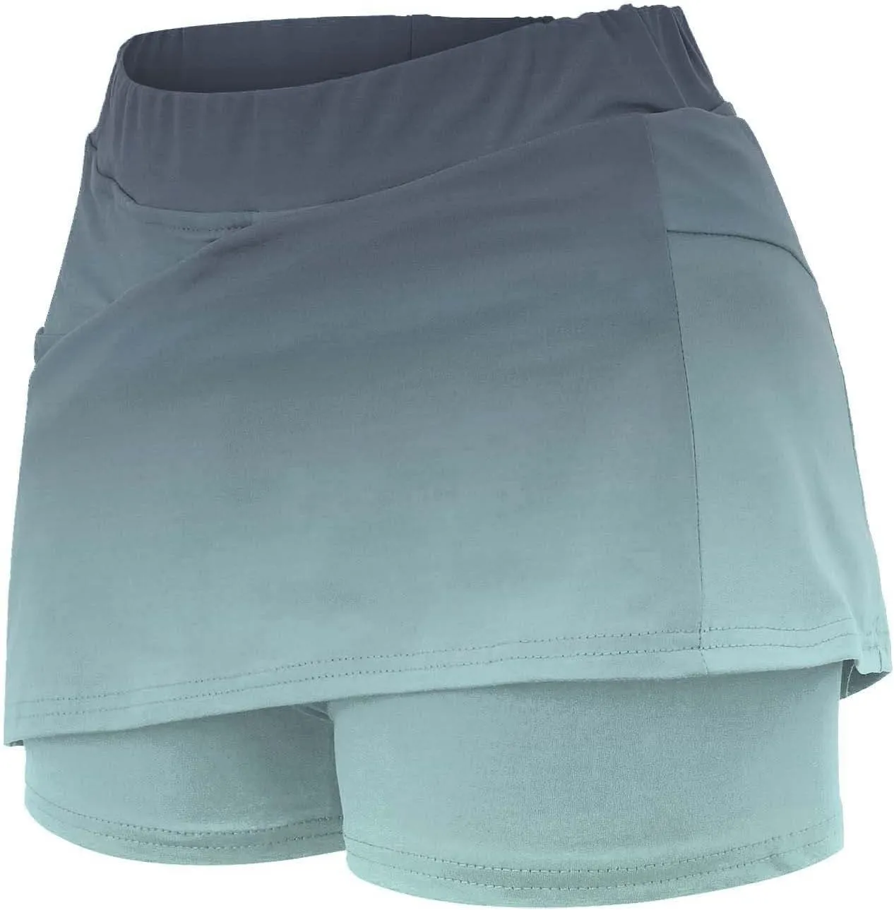 Skorts Skirts for Women Dressy High Waist Tummy Control Skirts Sports Workout Casual Loose Clothes with Pockets