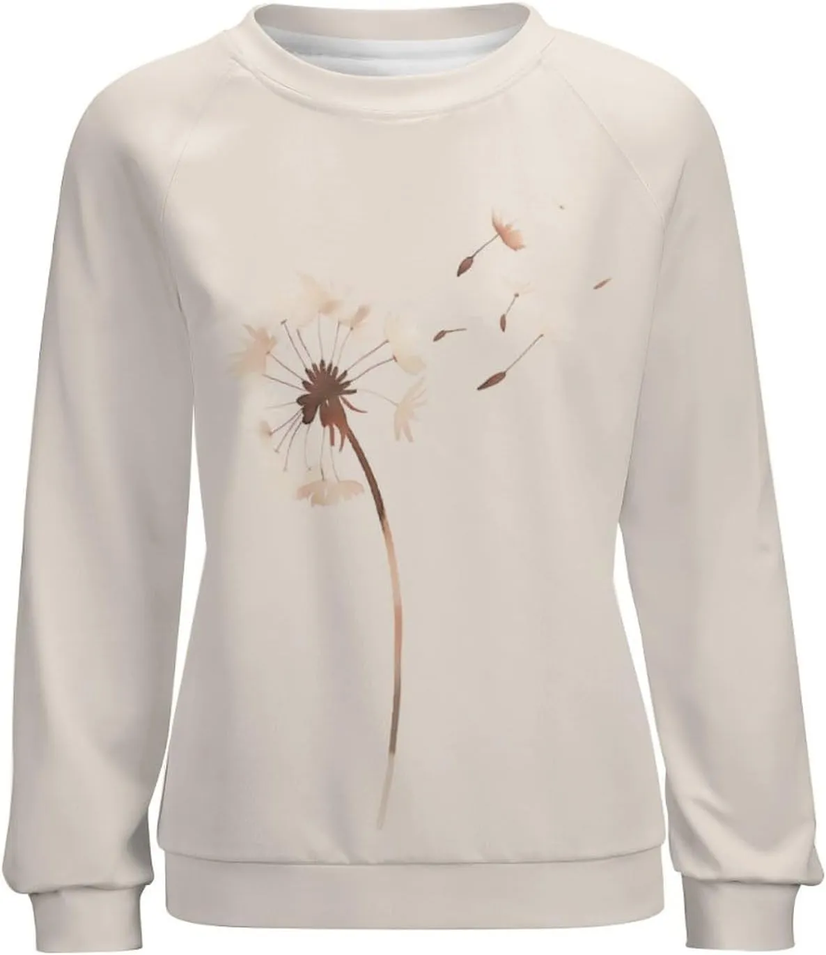 Sweatshirt for Women Long Sleeve Crewneck Boho Fall Tops 2024 Graphic Tshirts Floral Casual Trendy Pullover Tunic Tops