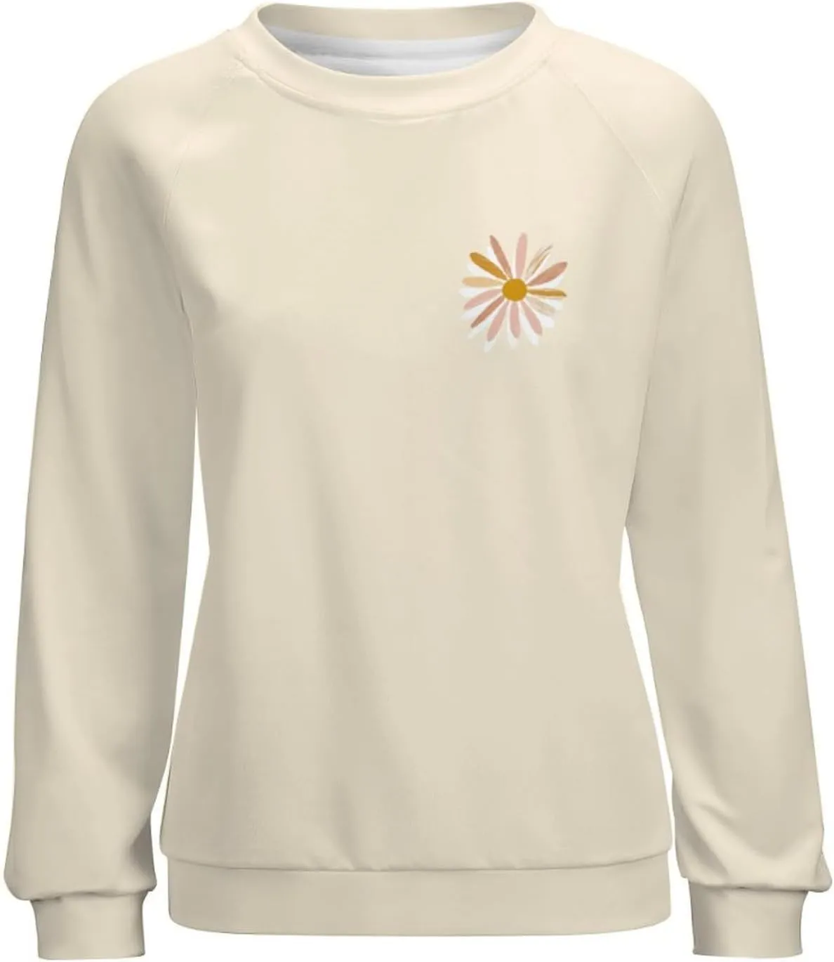 Sweatshirt for Women Long Sleeve Crewneck Boho Fall Tops 2024 Graphic Tshirts Floral Casual Trendy Pullover Tunic Tops