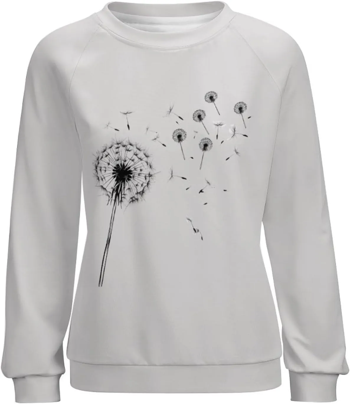 Sweatshirt for Women Long Sleeve Crewneck Boho Fall Tops 2024 Graphic Tshirts Floral Casual Trendy Pullover Tunic Tops