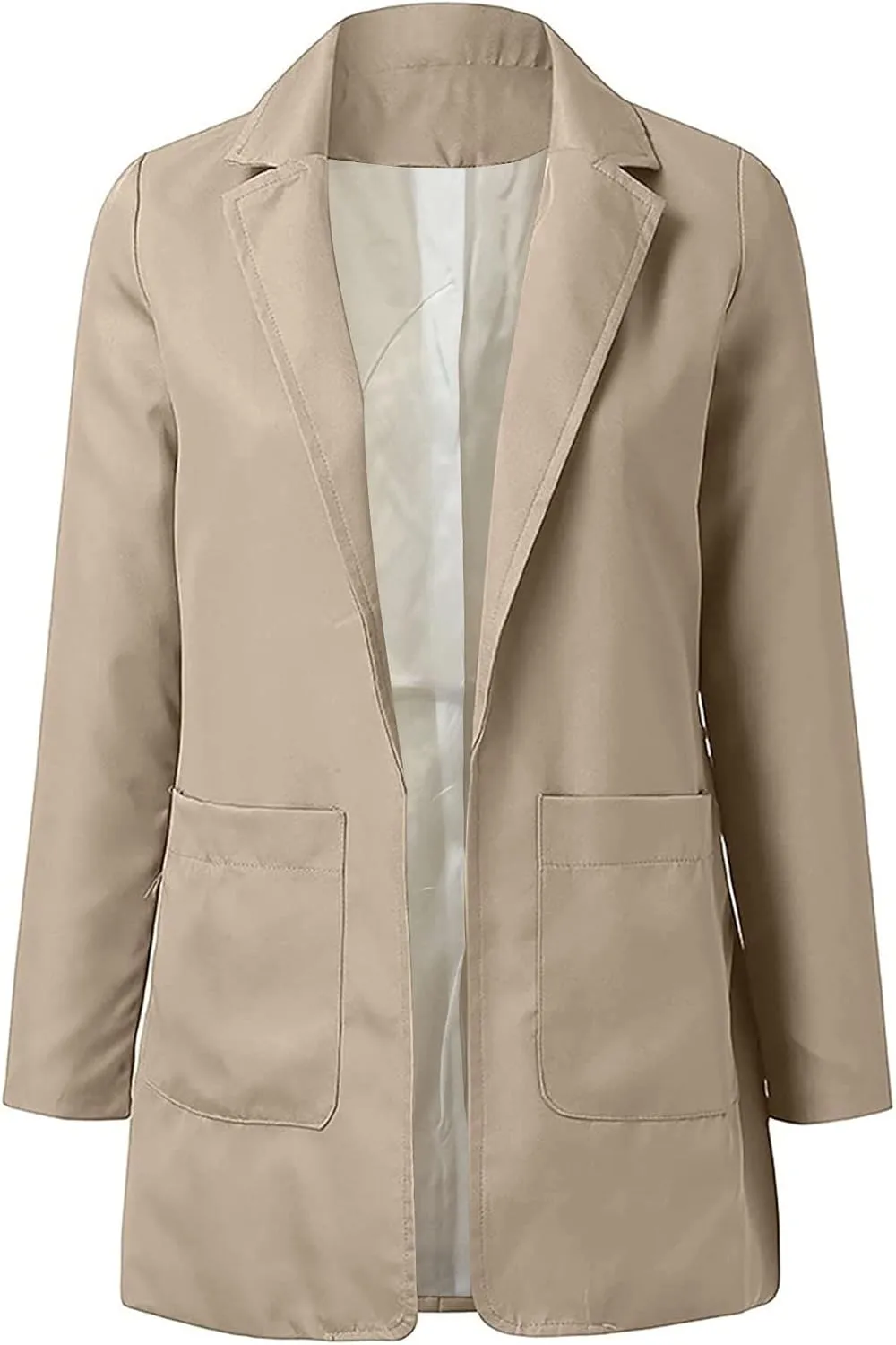 TANGNADE Womens Blazers for Work Casual Spring 2025 Plus Size Office Jacket with Pockets Trendy Fitted Business Clothes