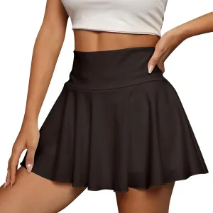 Tennis Skirts for Women with Shorts Tummy Control Stretch High Waisted Golf Skirts Athletic Skirts with Pockets