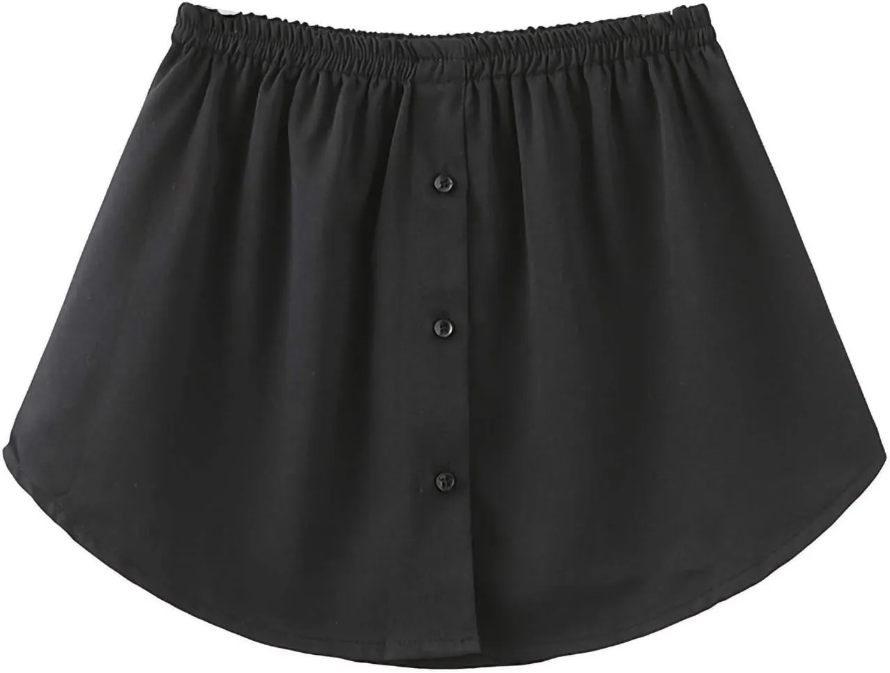 Tiered Size Women's Slip Half Skirt Layered Sheer Stripe Printing Extender Plus Skirt Skirt Plaid (Black, XL)