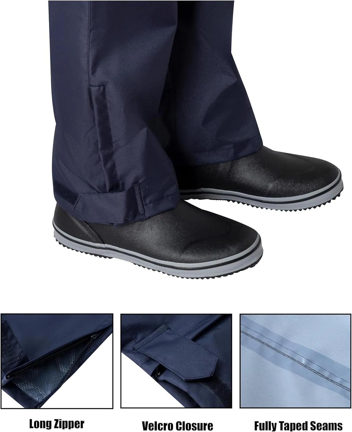 Ubon Rain Pants for Women Waterproof - Packable Hiking Pants Outdoor Rain Over Pants, Golf Rain Pants