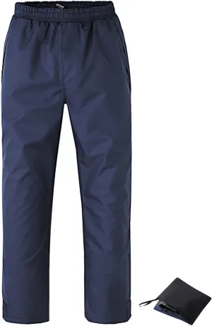 Ubon Rain Pants for Women Waterproof - Packable Hiking Pants Outdoor Rain Over Pants, Golf Rain Pants