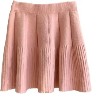 Velvet Midi Skirt for Women, Autumn Winter