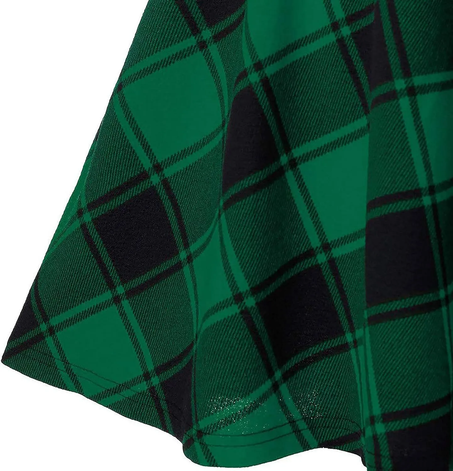 Vintage Gothic Plaid Mini Skirts for Women Lace-Up High Waist Flowy Skater Skirts Summer Casual Pleated Flare Skirt