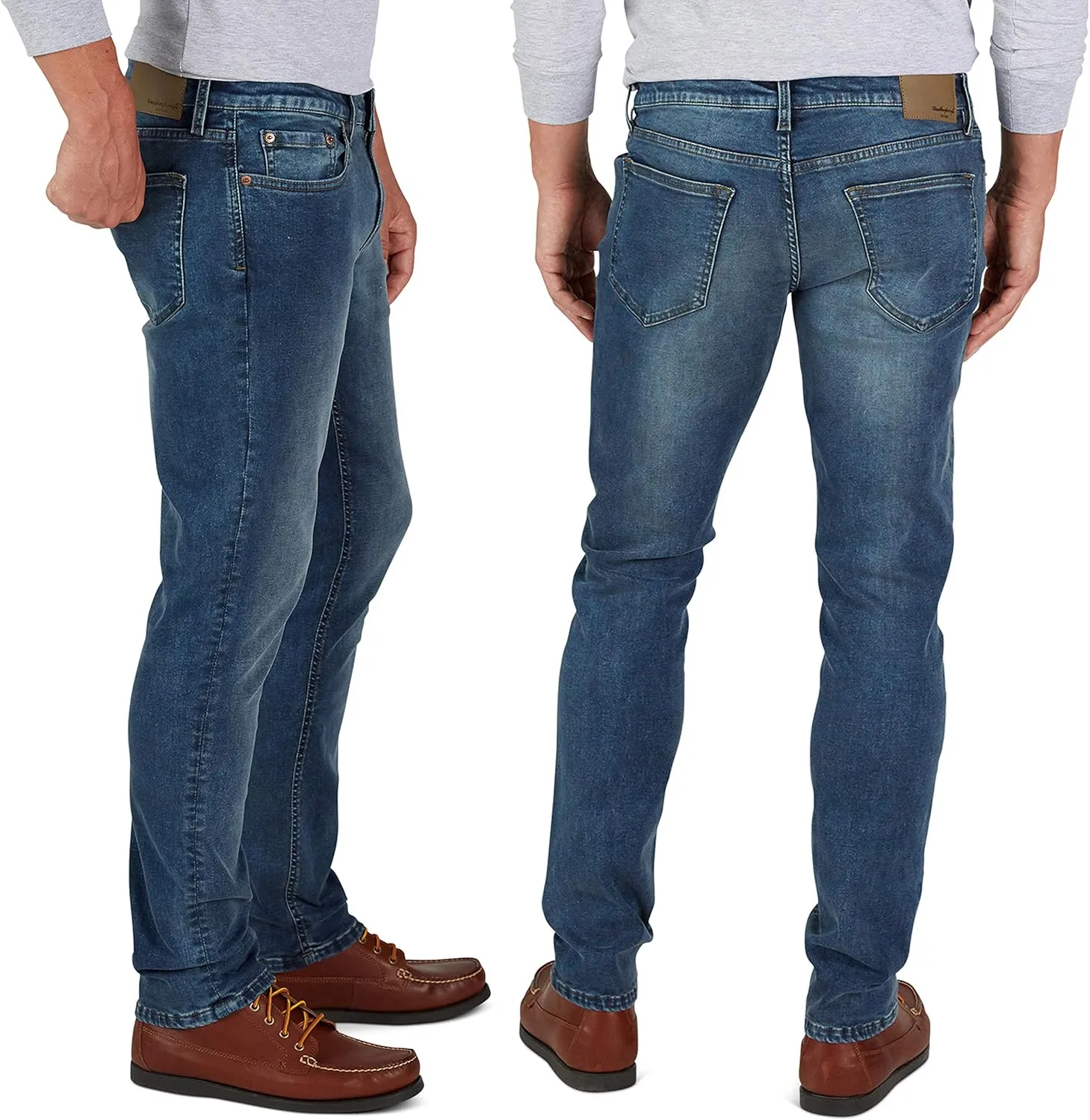 Weatherproof Vintage Mens Jeans Slim Fit - Super-Soft Slim Fit Jeans for Men | Men's Stretch Jean