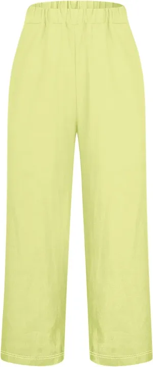 Wide Band Linen Pants Spring Woman Drawstring Linen Pants Work Pants Office Casual High Waisted