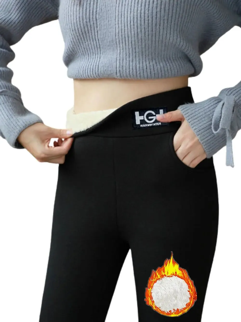 Winter Promotion - 50% OffWomens Fashionable Thermal Cashmere Slim Pants
