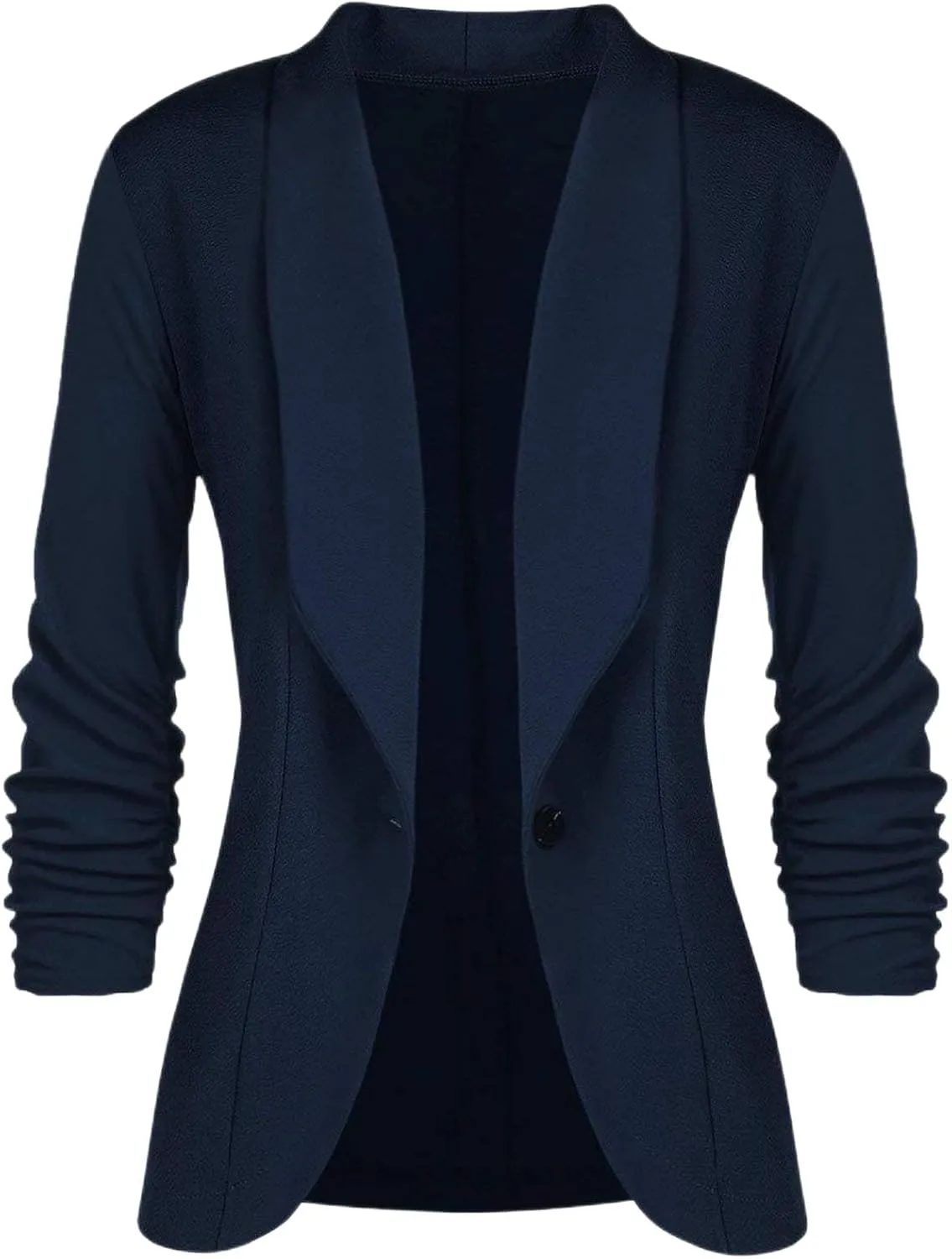 Women 3/4 Sleeve Blazer Casual Classic Open Front Cardigan Jacket Work Office Blazer Business Casual