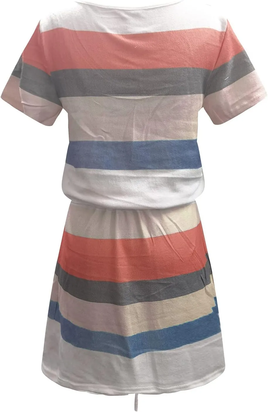 Women Color Block/Striped Beach Dresses Spaghetti Strap Mini Sun Dresses Summer Casual Trendy Cruise Vacation Outfits 2023