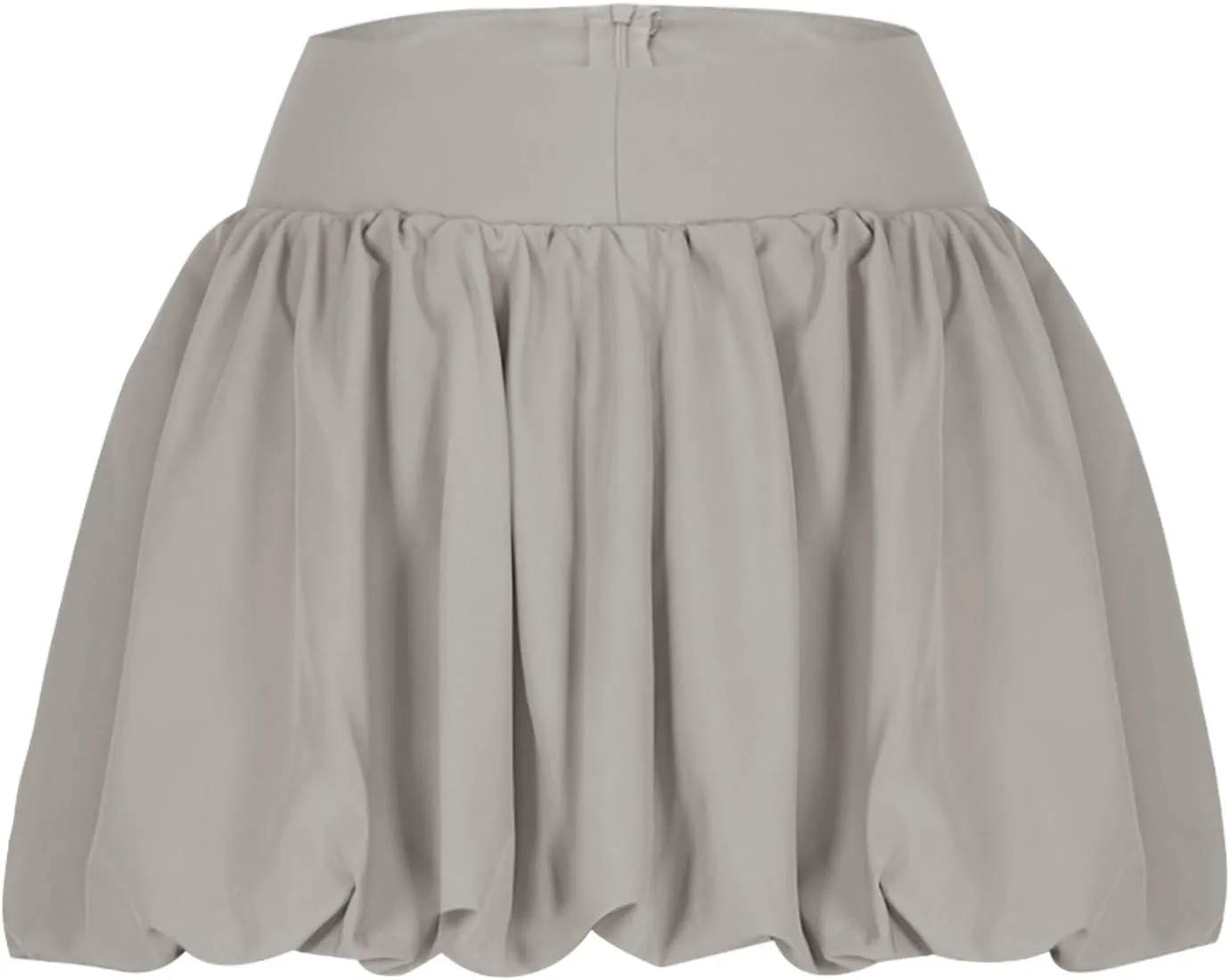 Women Girls Bubble Short Skirts High Waist Pleated Mini Skirt Puffy A Line Balloon Skirts Trendy Casual Skirt