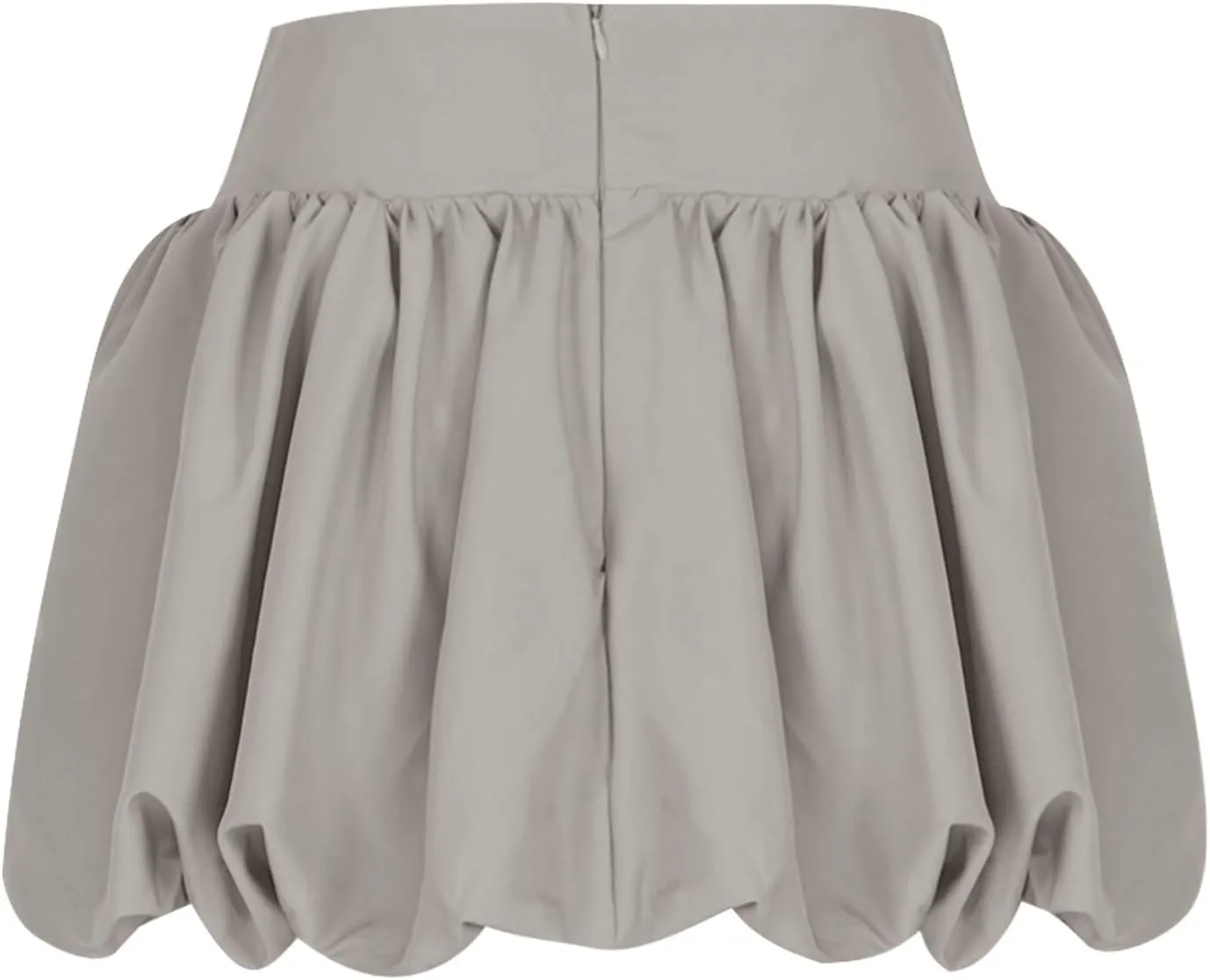 Women Girls Bubble Short Skirts High Waist Pleated Mini Skirt Puffy A Line Balloon Skirts Trendy Casual Skirt