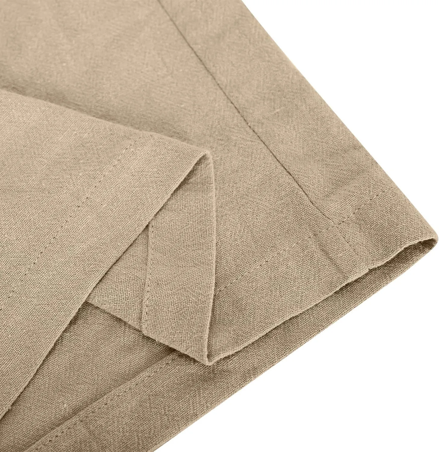 Women Linen Pants Summer Lightweight Cotton Linen Wide Leg Lounge Trousers Casual Elastic Waist Boho Beach Palazzo
