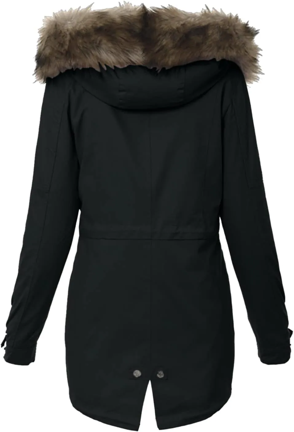 Women Plus Size Winter Overcoat Women's Jacket Thick Outwear Plush Lined Hooded Coat Warm Womens Fleece Plus Size