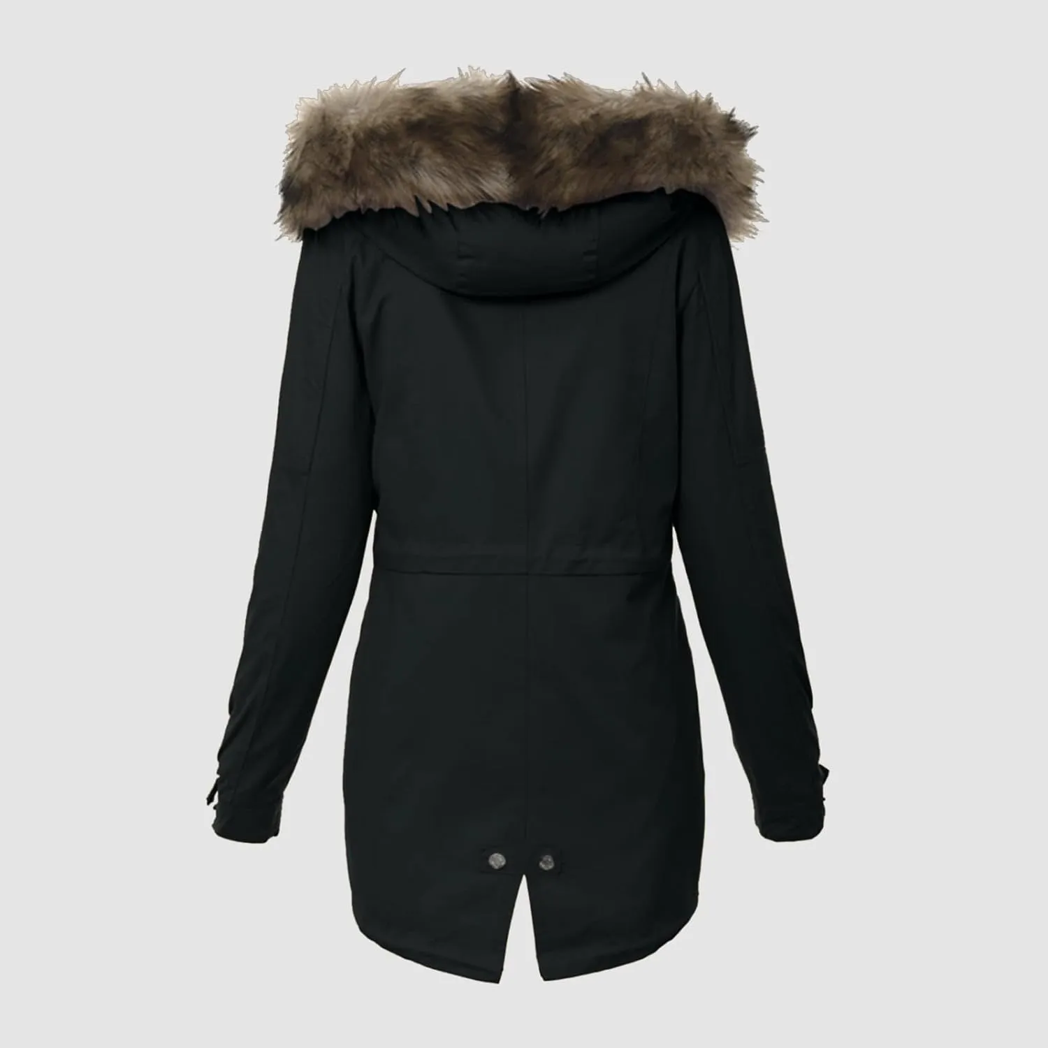Women Plus Size Winter Overcoat Women's Jacket Thick Outwear Plush Lined Hooded Coat Warm Womens Fleece Plus Size