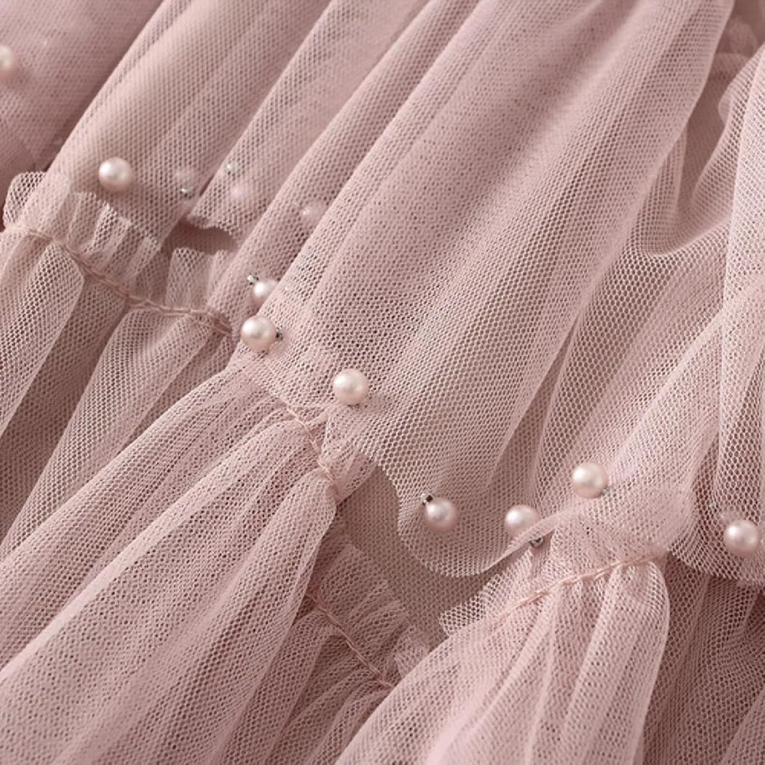 Women's A Line Tulle Party Dinner Tutu Skirt Brown Stretchy High Waisted Flared Skirt Girls Dark Skirt