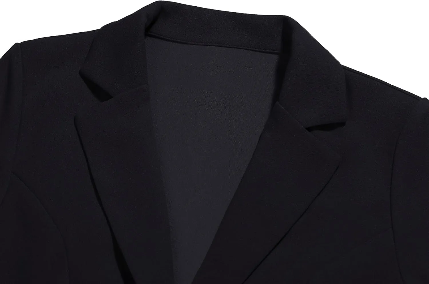 Women's Blazer Jackets Buttons Open Front Long Sleeve Notch Collar Professional Suit Blazers with Pockets
