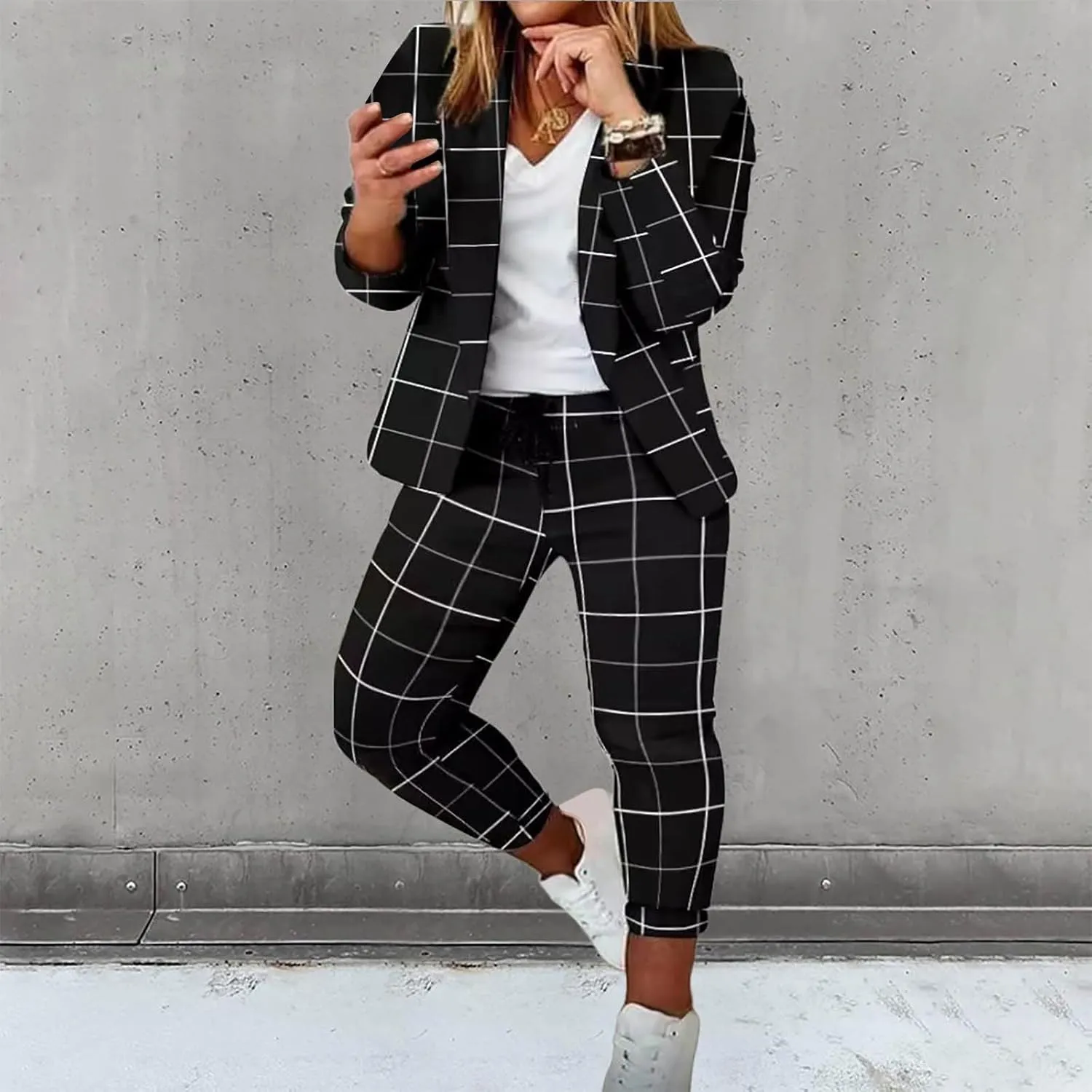 Womens Business Casual Clothes Dressy Casual Skirt Set Work Office Blazer and Pencil Skirt Blazer Set 2 Piece Outfits