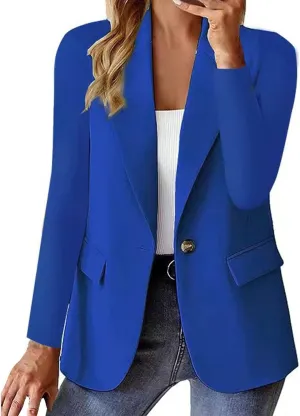 Women's Casual Blazers Business Jackets Long Sleeve Cardigan Work Suit Spring Graduation Outfits 2025