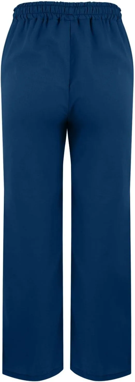 Womens Casual Cotton Linen Pants High Waist Drawstring Loose Fit Summer Spring Straight Leg Trousers with Pockets