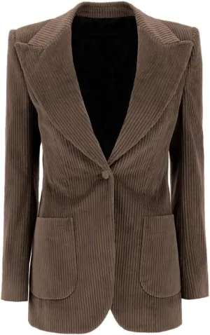 Womens Corduroy Blazer Casual Business Suit Jacket Work Outerwear Blazer Warm Women Blazer