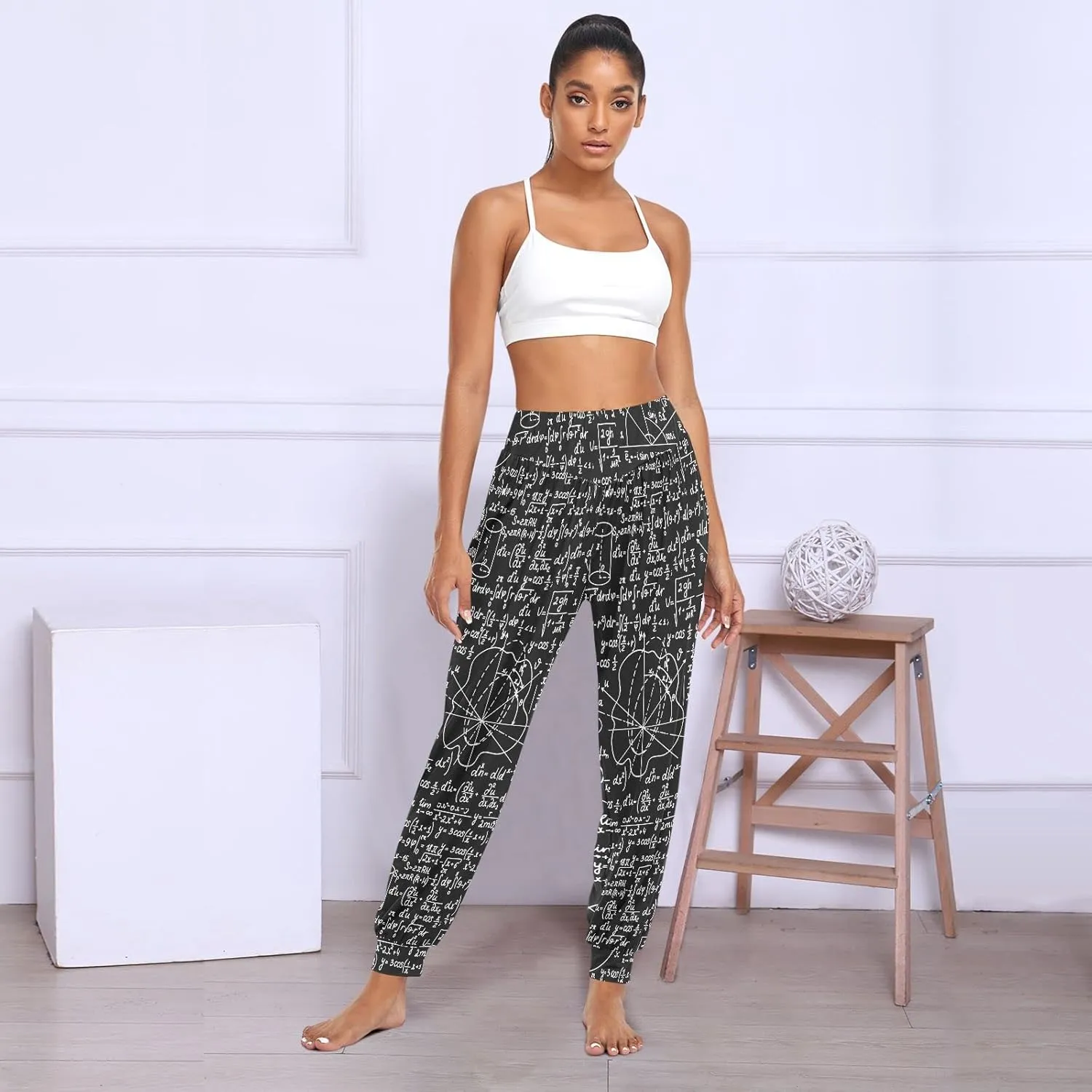Women's Harem Pants High Waist Yoga Boho Trousers Bohemian Beach Pants