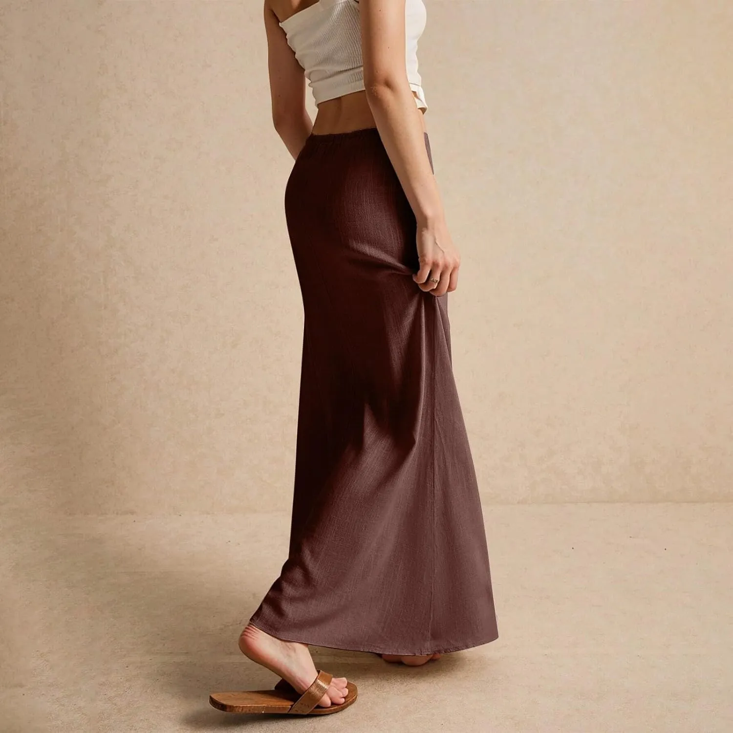 Womens Long Skirt 2025 Summer Casual Trendy Beach Western Skirts Music Festival Outfits Hippie Clothes