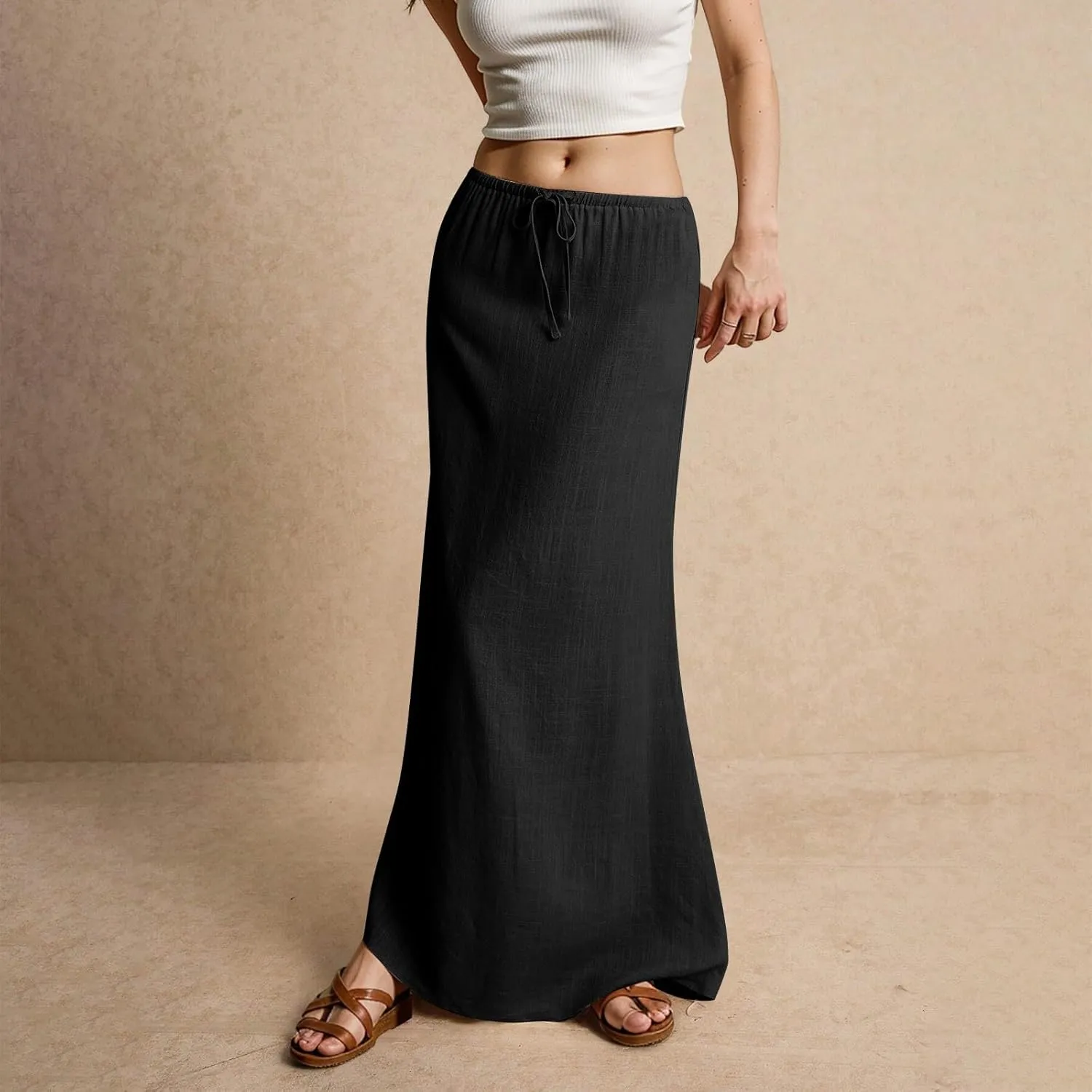 Womens Long Skirt 2025 Summer Casual Trendy Beach Western Skirts Music Festival Outfits Hippie Clothes